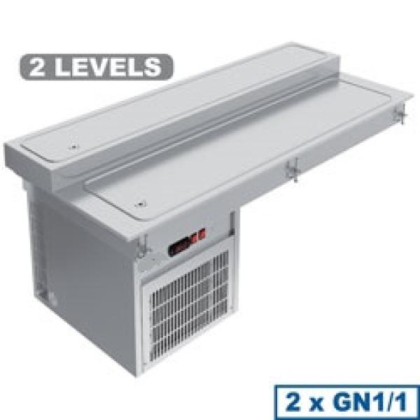 IN/RPX08-R92 (25) EinbauKühlplatte, 2 Ebenen, 2x GN 1/1